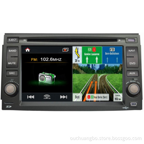 Ouchuangbo Auto DVD Multimedia Kit for Hyundai Azera 2011 S100 Platform 3G wifi Bluetooth